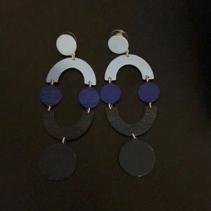 blue earrings
